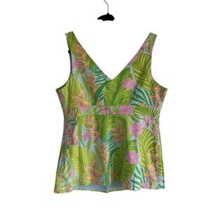 Vintage Lilly Pullitzer Baby Top Sleeveless Floral Tropical Collectors Size 10